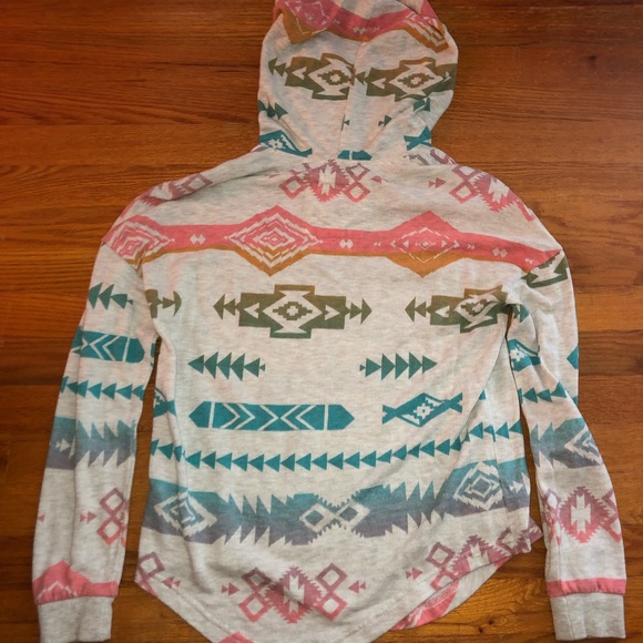 L.A Hearts | Rainbow Aztec Print Sweatshirt - Picture 6 of 6